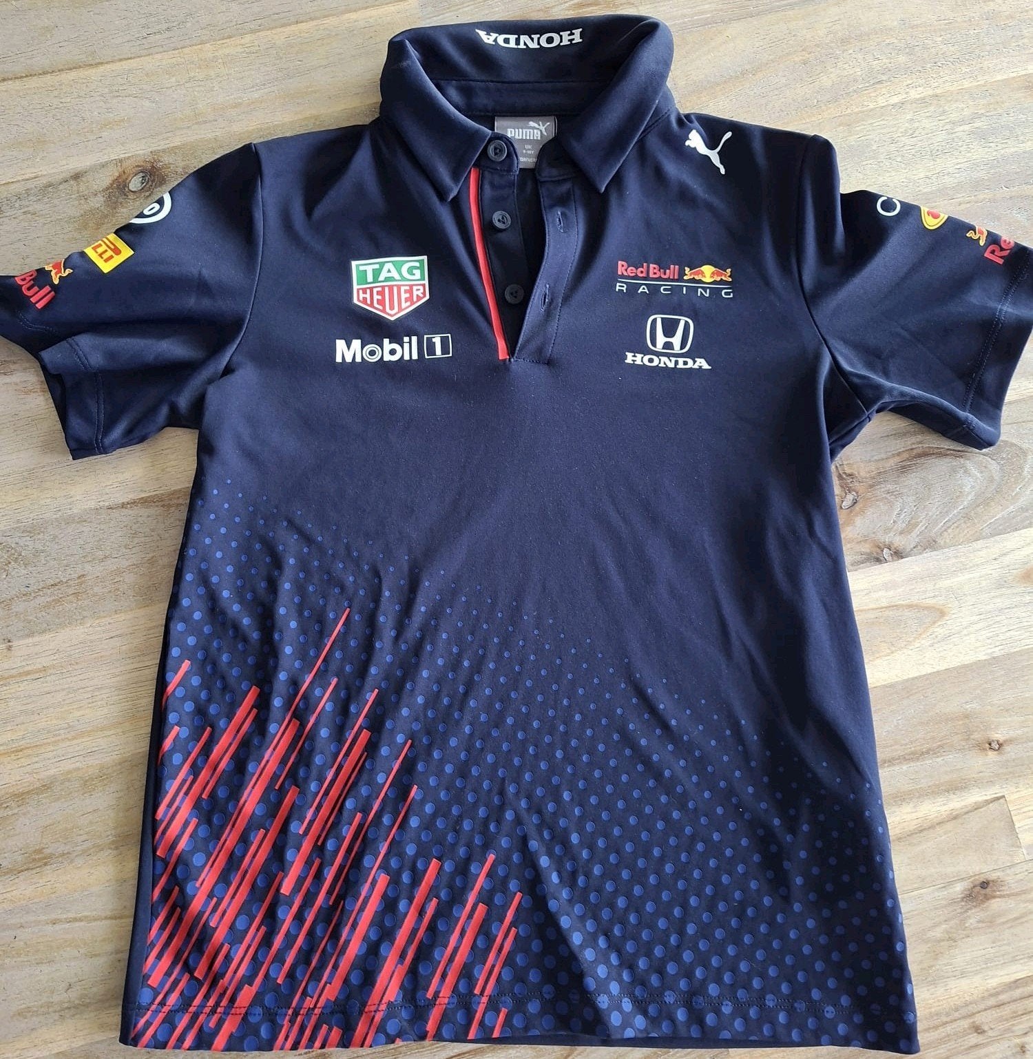 Max Verstappen Polo Shirt Red Bull Racing F1 Maat 140, Ophalen of Verzenden, Zo goed als nieuw, Formule 1