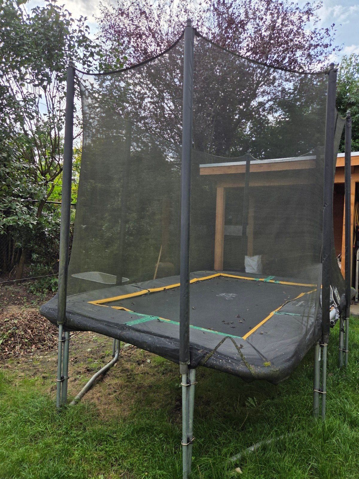 Trampoline 320x210 cm met veiligheidsnet, Ophalen, Gebruikt