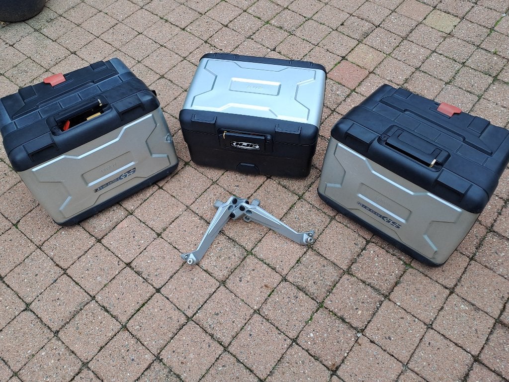 BMW vario kofferset met bevestiging en binnentassen, Ophalen, Gebruikt