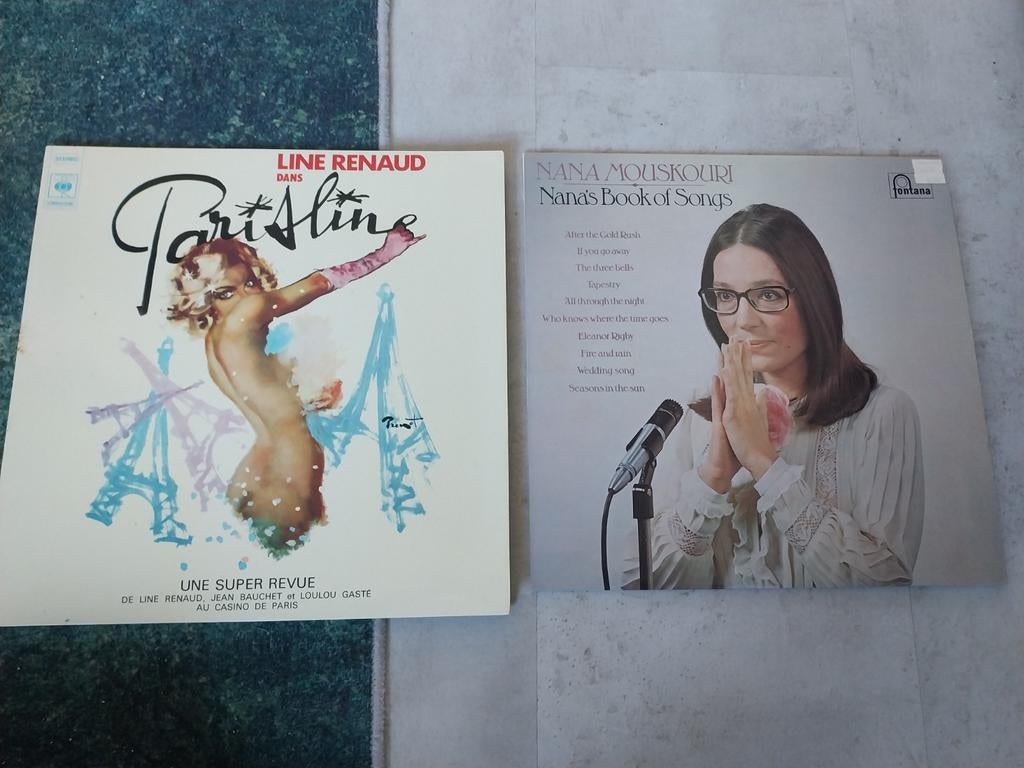 2 LP's Line Renaud en Nana Mouskouri, Gebruikt, Ophalen of Verzenden, 1970 - 1979, 12 inch