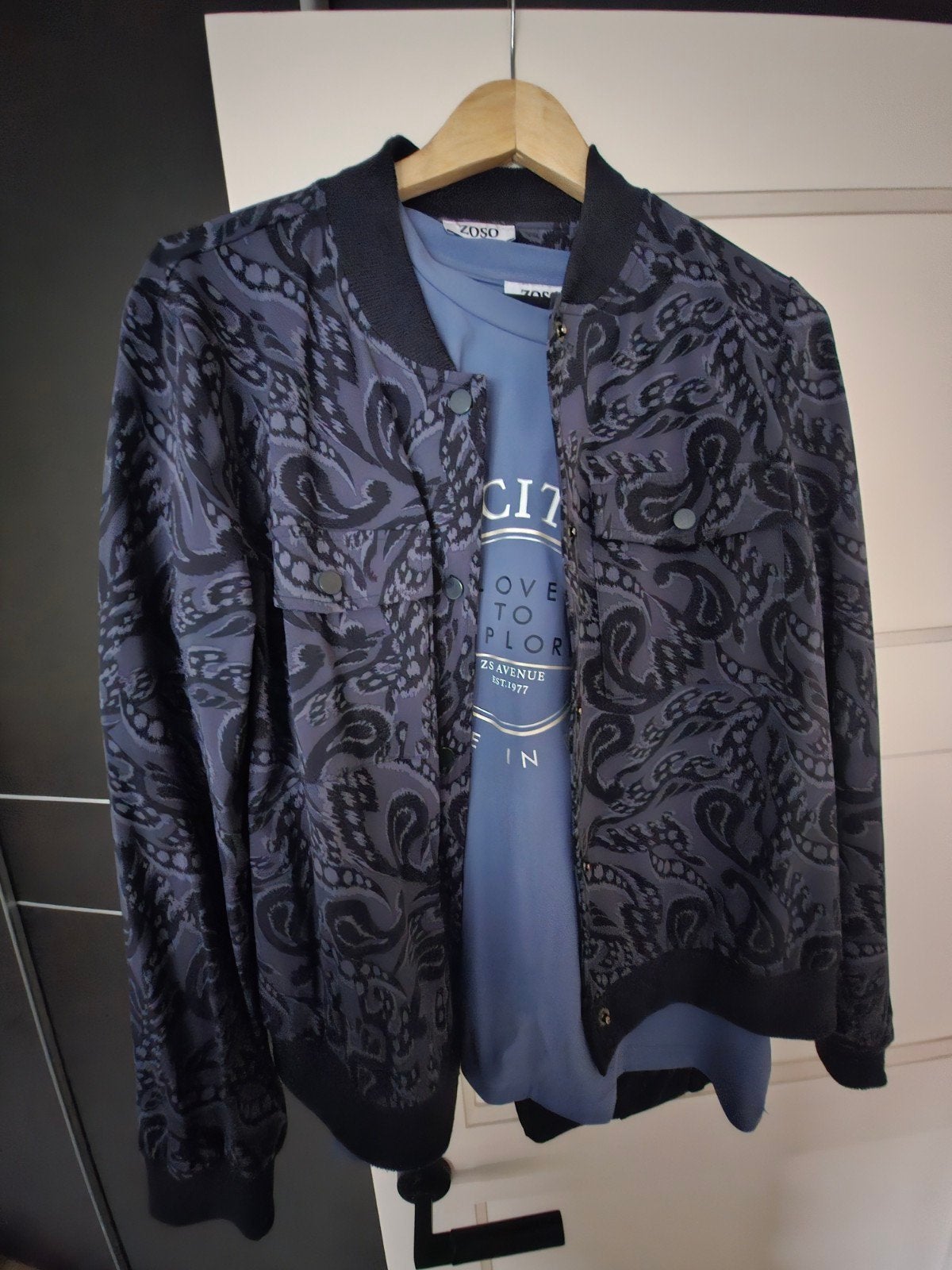 zoso jasje (L)  met bijpassend shirt(XL), Blauw, Maat 46/48 (XL) of groter, Ophalen of Verzenden, Jasje