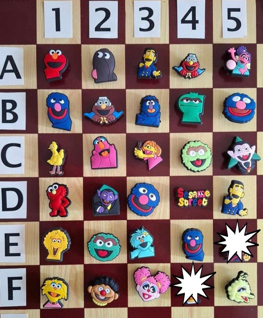 19: Sesamstraat Schoenbedels Charms voor de Crocs, Ophalen of Verzenden, Zo goed als nieuw
