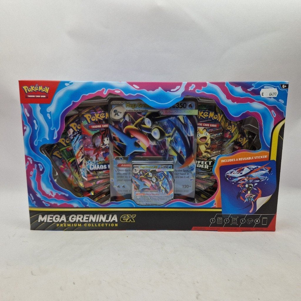 Pokémon - Mega Greninja EX Premium Collection || Nu €64.99, Ophalen of Verzenden, Nieuw