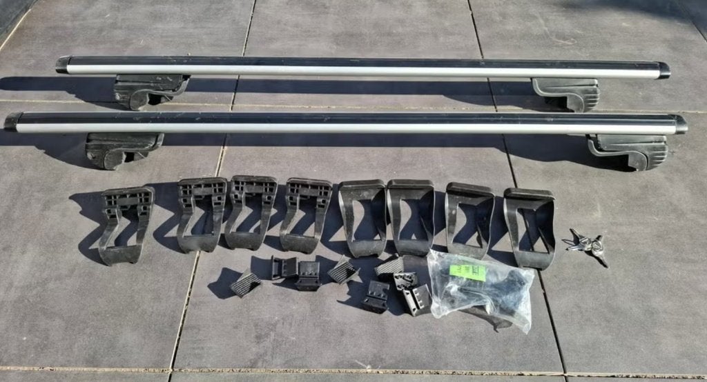 Hapro Cronos 125 Alu dakdragers met diverse voetensets, Auto diversen, Ophalen of Verzenden, Gebruikt