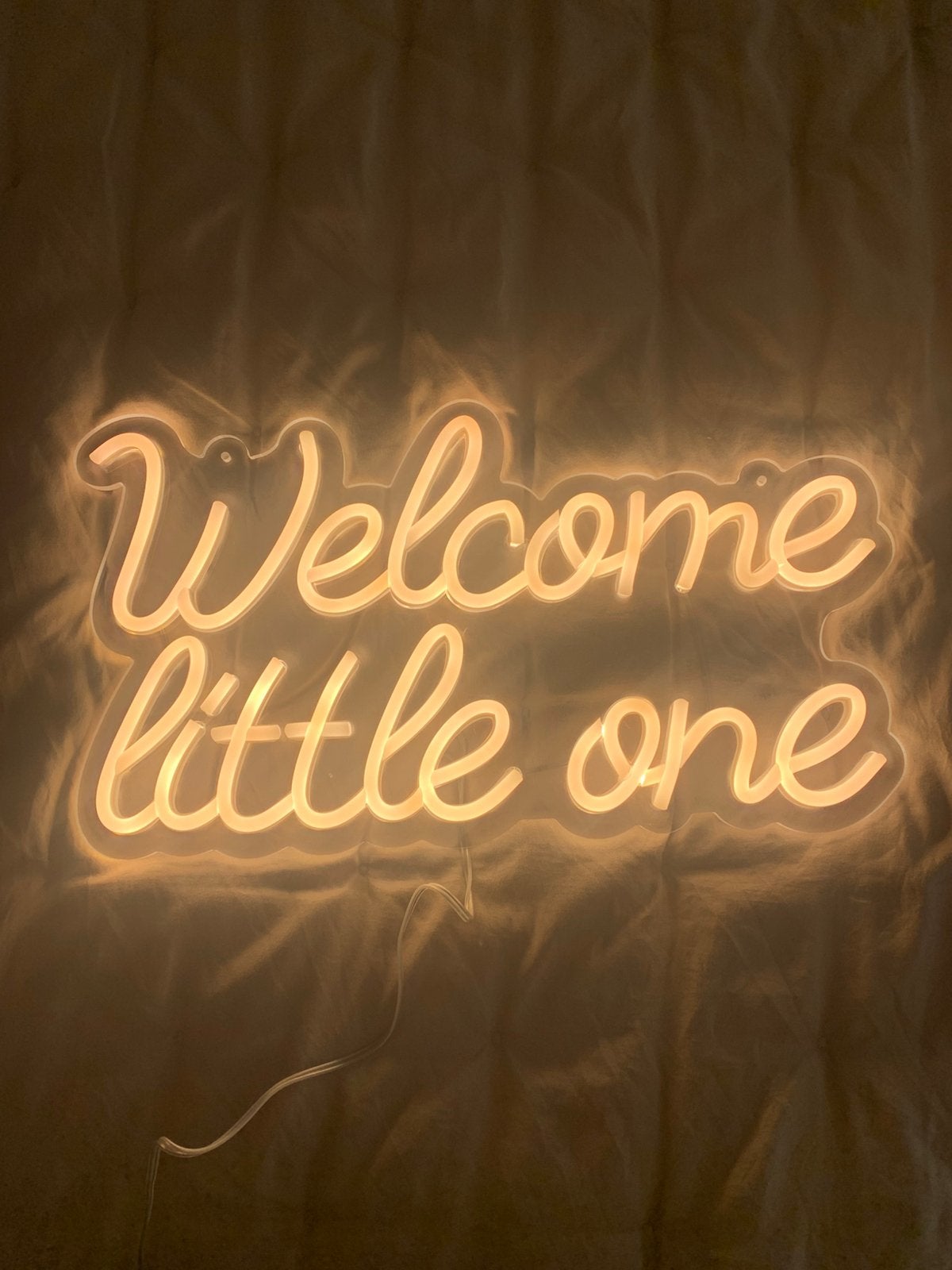 led display welcom little one, Nieuw, Ophalen of Verzenden, Wandbord, 23 cm