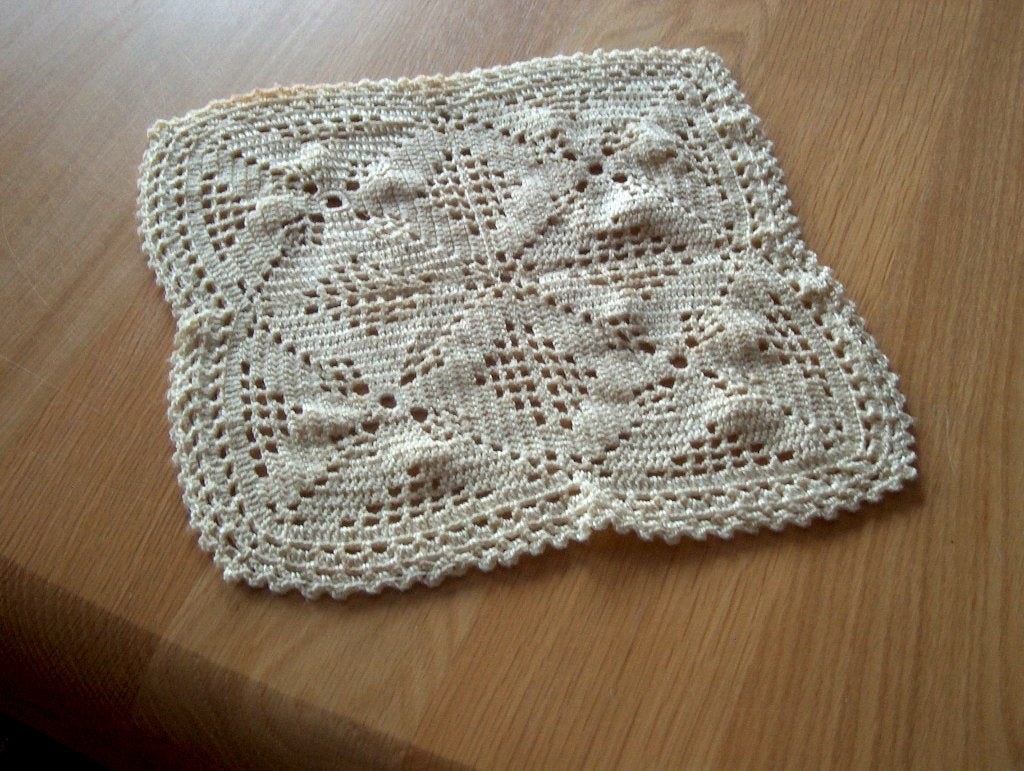 gehaakt kleedje, Antiek en Kunst, Ophalen of Verzenden