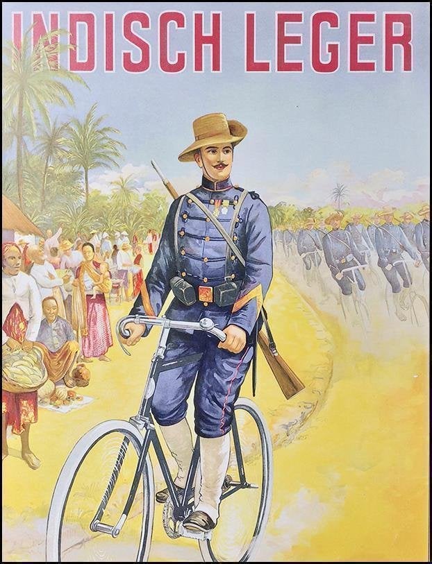 Nederlands Indie Leger KNIL Metal Propaganda Plaat Wandbord, Verzamelen, Verzenden, Landmacht, Nederland