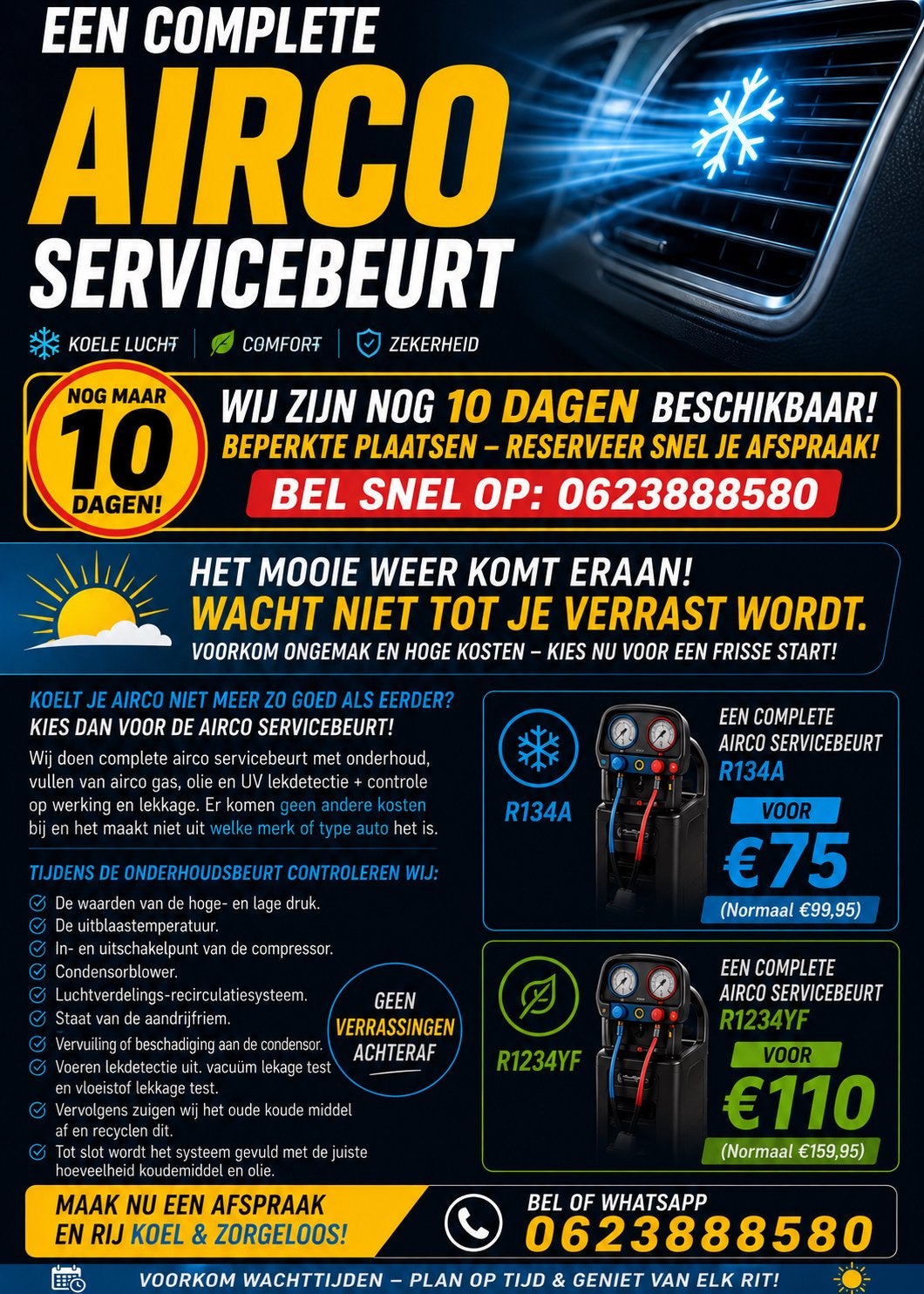 Airco Service voor Auto en busjes