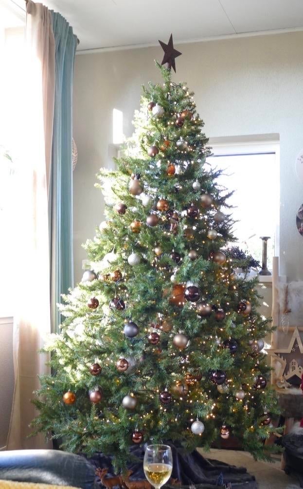 Grote Kunst kerstboom 2.10m hoog, Diversen, Kerst, Ophalen, Zo goed als nieuw