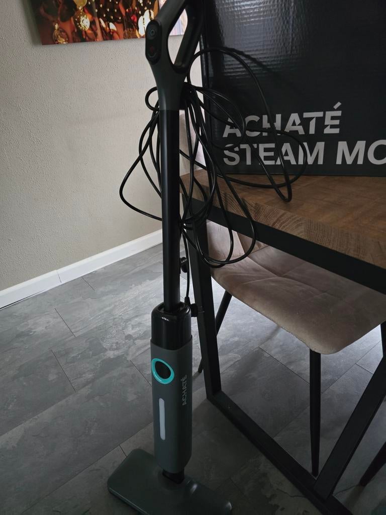 Achaté Steam Mop, 1 keer gebruikt. Met alle accessoires, Ophalen of Verzenden, Nieuw, Stoomreiniger