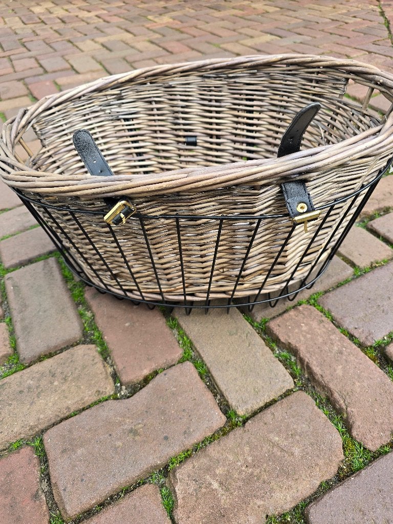 Ideale rieten Trixie fietsmand huisdierenmand hond voorop, Dieren en Toebehoren, Honden-accessoires, Ophalen, Zo goed als nieuw