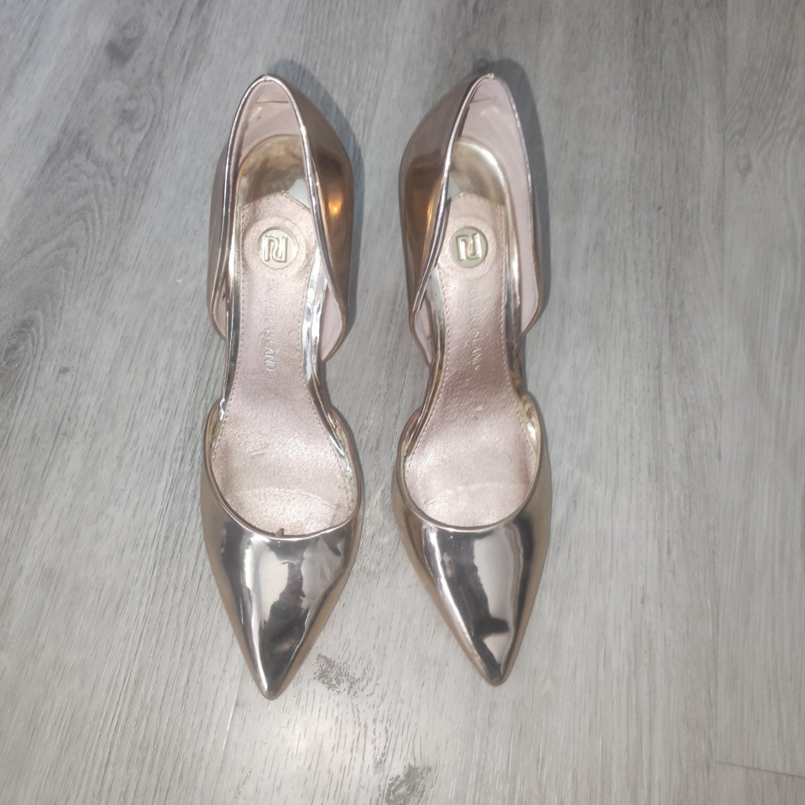 River Island Dames Gouden Hakken Maat 41, Pumps, Overige kleuren, River Island, Ophalen of Verzenden