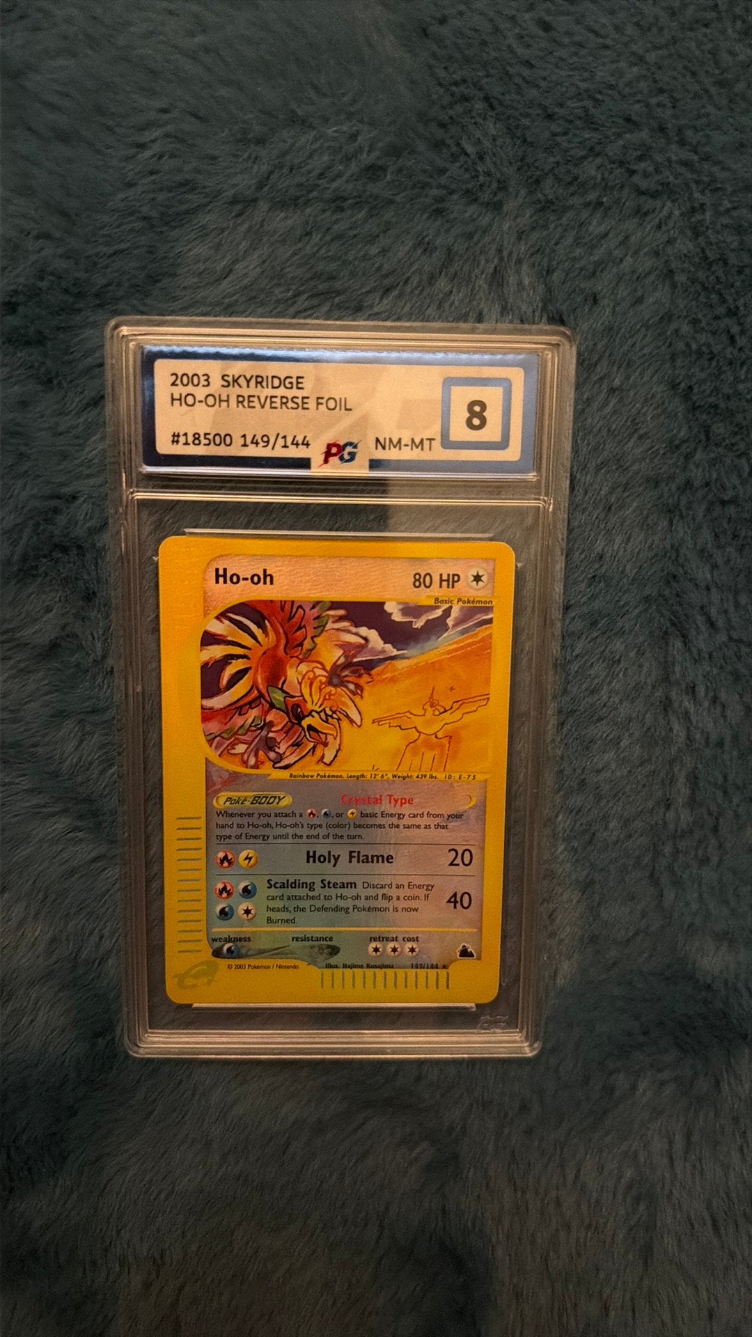 Ho-oh reverse foil skyridge, Hobby en Vrije tijd, Verzamelkaartspellen | Pokémon, Ophalen of Verzenden, Nieuw, Losse kaart, Foil
