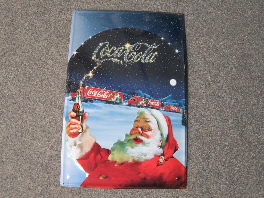COCA COLA BLIKKEN RECLAMEBORD, Ophalen, Gebruikt, Reclamebord