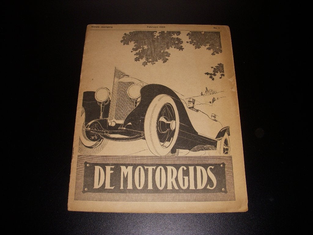 Bijzonder tijdschrift De Motorgids nummer 1 uit 1924, Ophalen of Verzenden, Gebruikt, Motoren