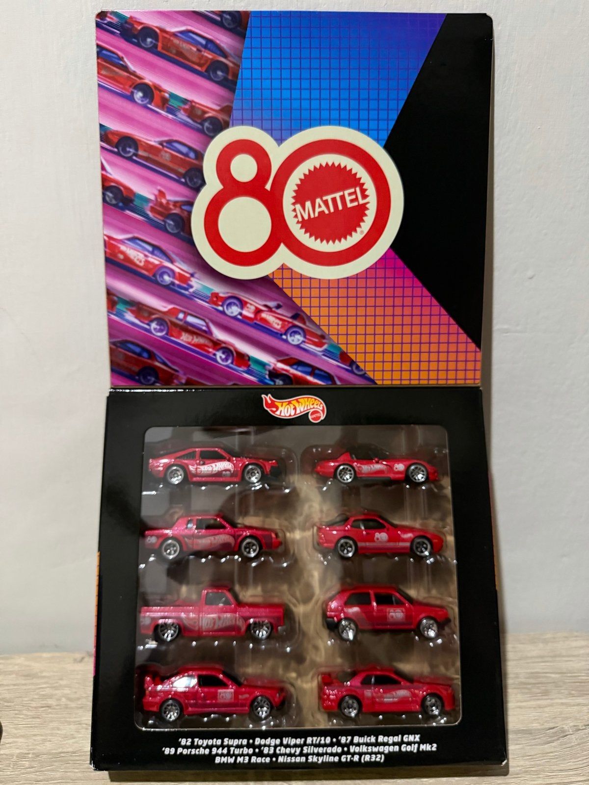 Hot Wheels Mattel 80th Anniversary Silver Series 8-pack, Ophalen of Verzenden, Zo goed als nieuw