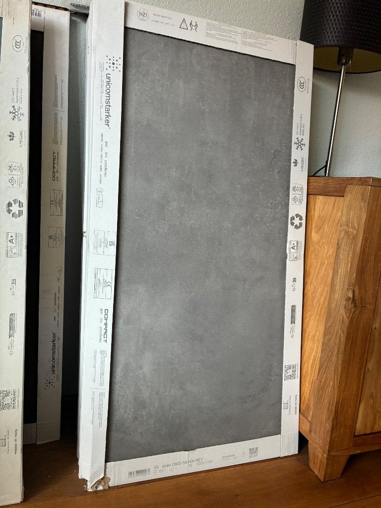 Nieuwe tegels – Oxid Silver Rett 60x119,5 cm – 9,9 m², Ophalen, 60 cm of meer, Nieuw, 5 tot 10 m²