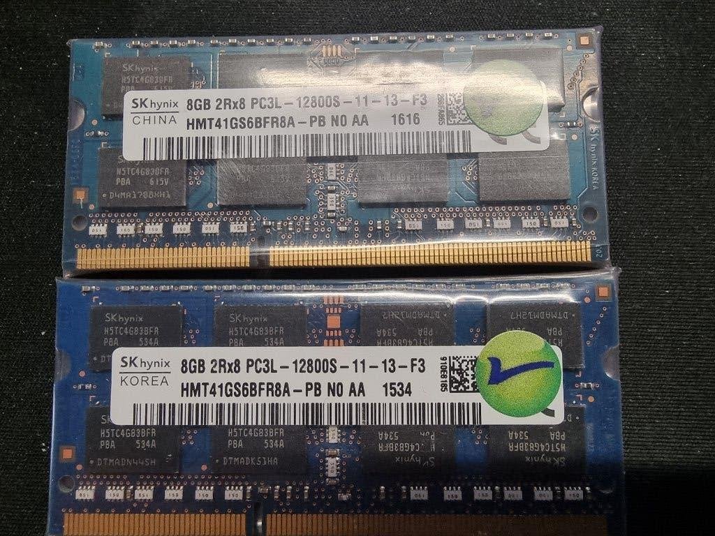 16GB (2x8GB) PC3L-12800 DDR3 1600Mhz 2RX8 Sk-Hynix