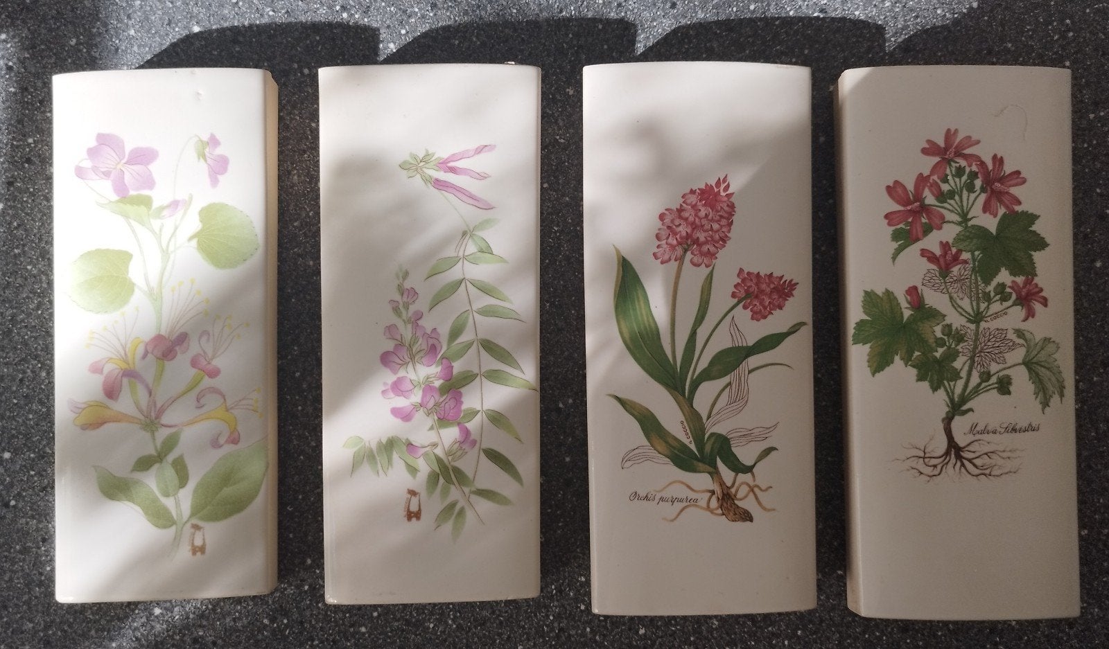 Set van 4 Radiator Waterverdampers met Botanische Print, Ophalen, Gebruikt