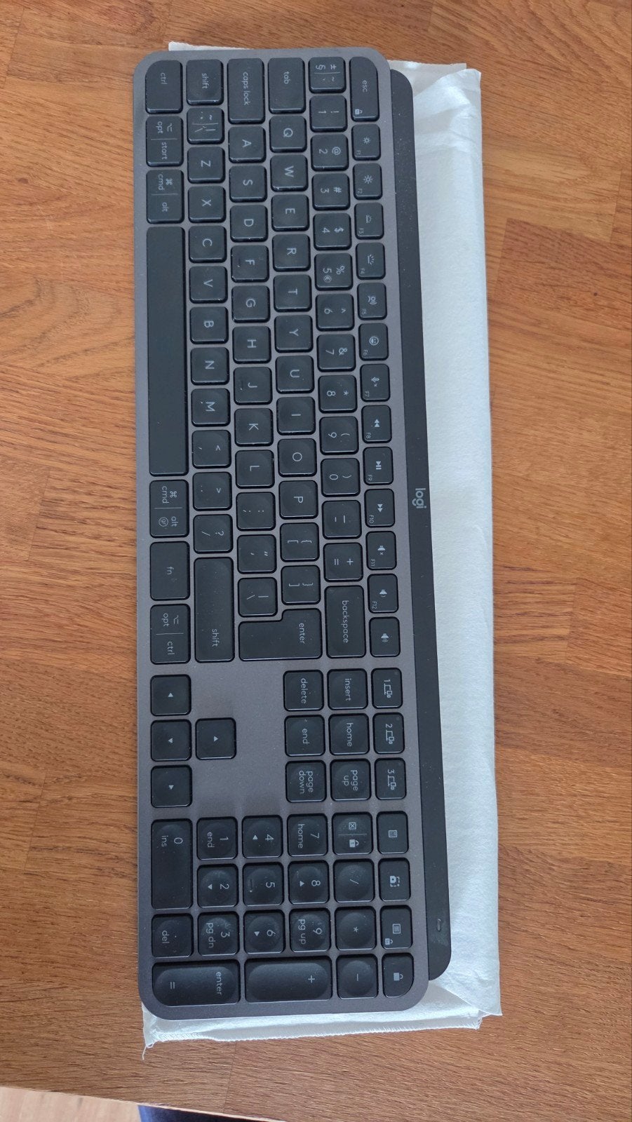 Logitech MX Keys S Draadloos Toetsenbord Qwerty, Logitech, Ophalen of Verzenden, Zo goed als nieuw, Draadloos