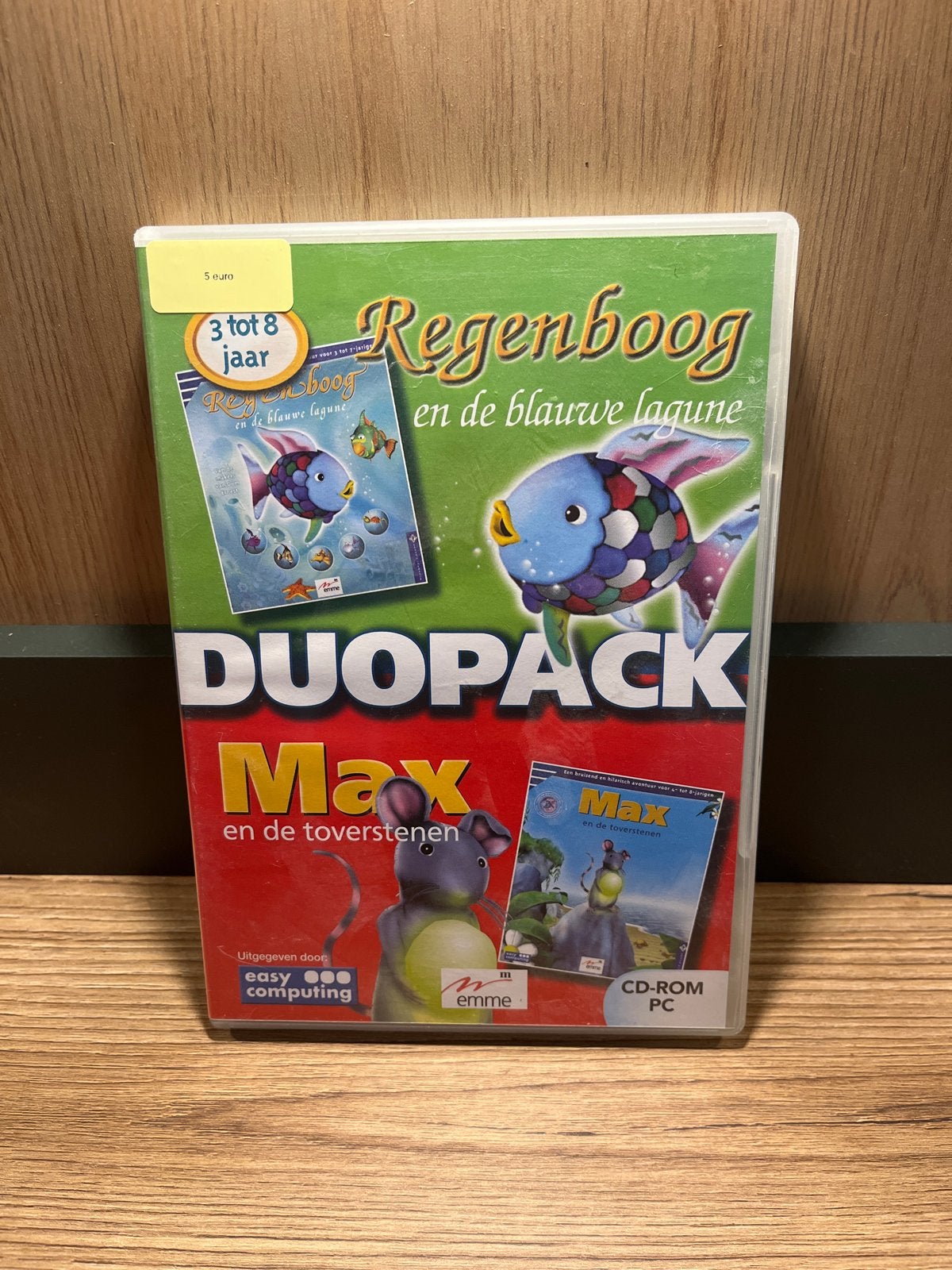 Regenboog & Max Duopack PC CD-ROM (3-8 jaar), Puzzel en Educatief, Gebruikt, 1 speler, Ophalen of Verzenden