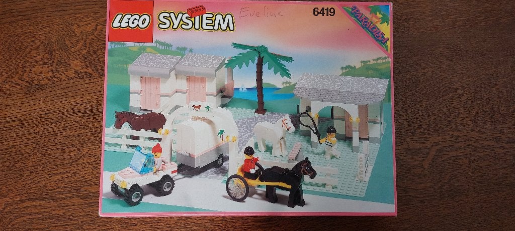 Lego 6419 Paradisa paardenmanege plus Paradisa 6405, Overige thema's, Lego, Inclusief accessoires, Ophalen of Verzenden