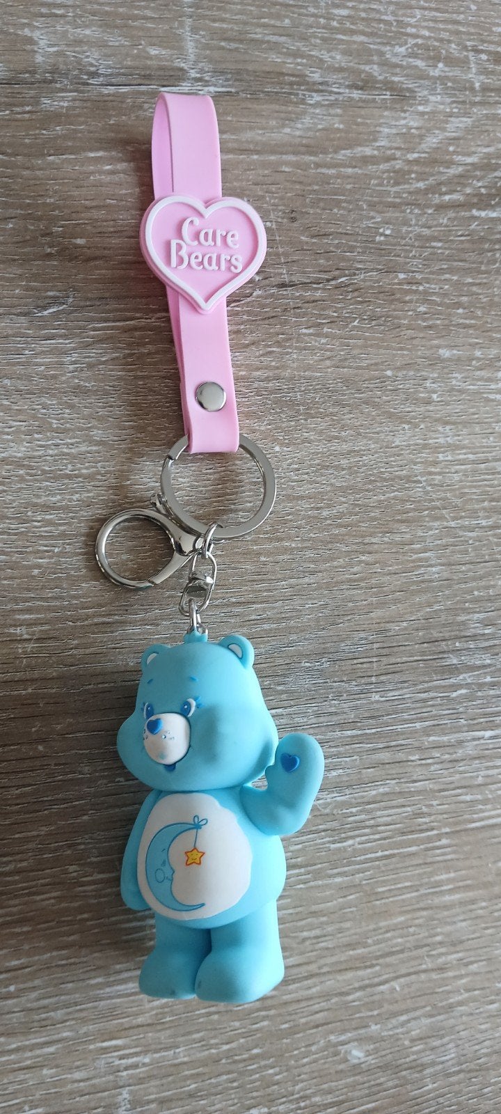 Care Bears keychain troetelbeer sleutelhanger Bedtime Bear, Ophalen of Verzenden, Knuffel of Figuurtje