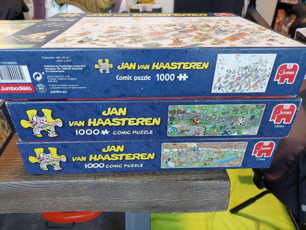 Jan van Haasteren, Ophalen, 500 t/m 1500 stukjes, Gebruikt, Legpuzzel