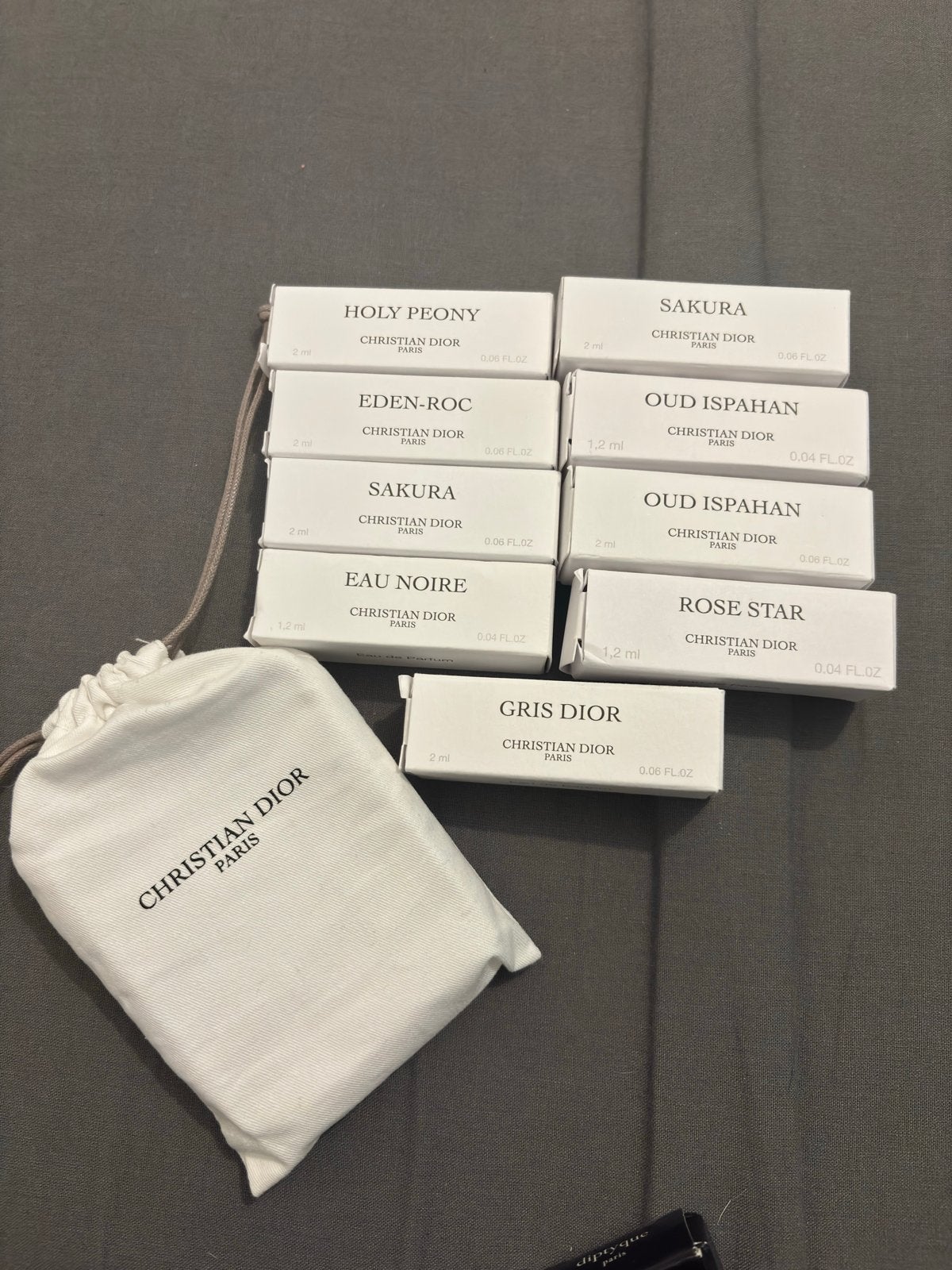 Dior La Collection Privée Miniatuur Parfum Set + Zakje, Ophalen of Verzenden, Nieuw