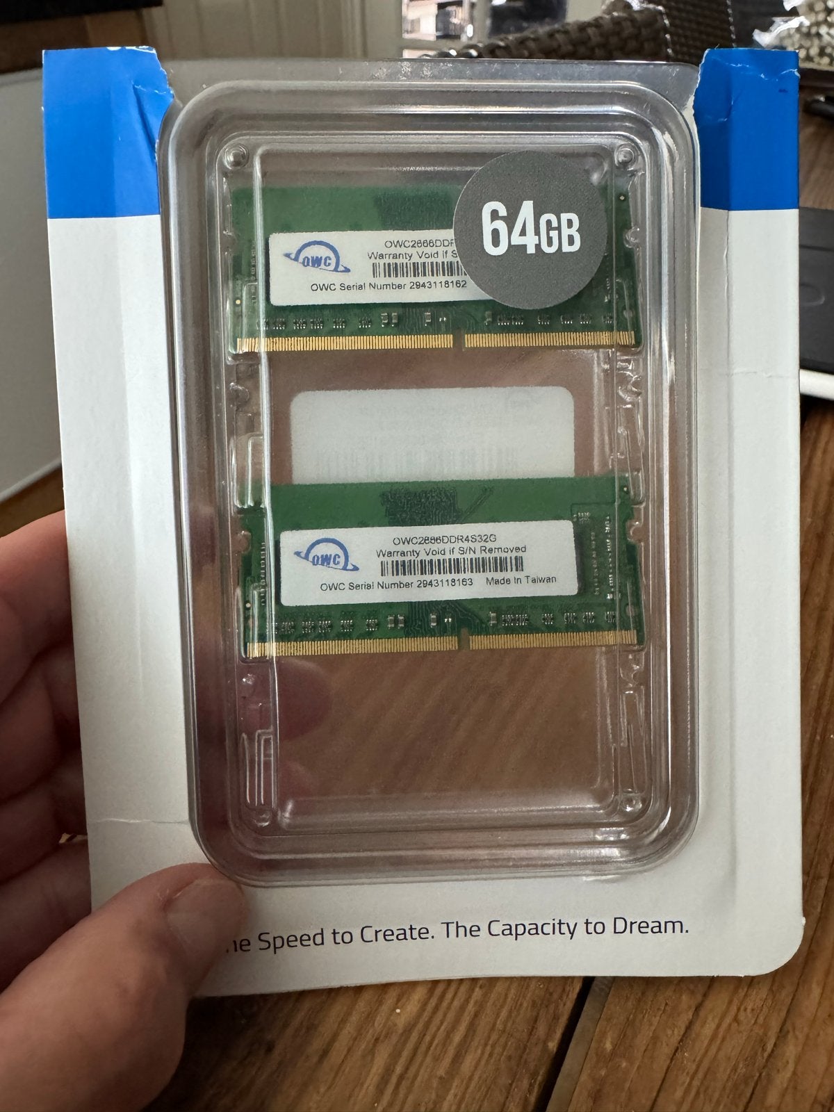 OWC 64GB (2x32GB) DDR4-2666 RAM Kit voor Laptop/Desktop