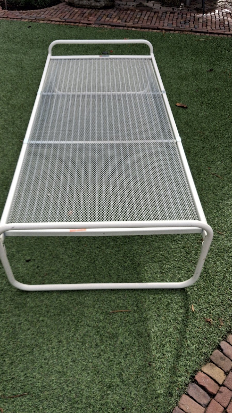 AVEK bedframe 190x80 cm met matras, Ophalen, Gebruikt, Eenpersoons, Wit