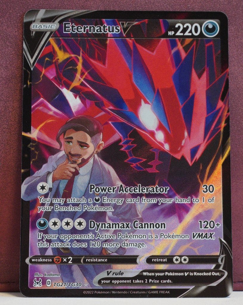 Eternatus V Full Art TG21-TG30 Lost Origin Pokèmon Kaart, Ophalen of Verzenden, Nieuw, Losse kaart