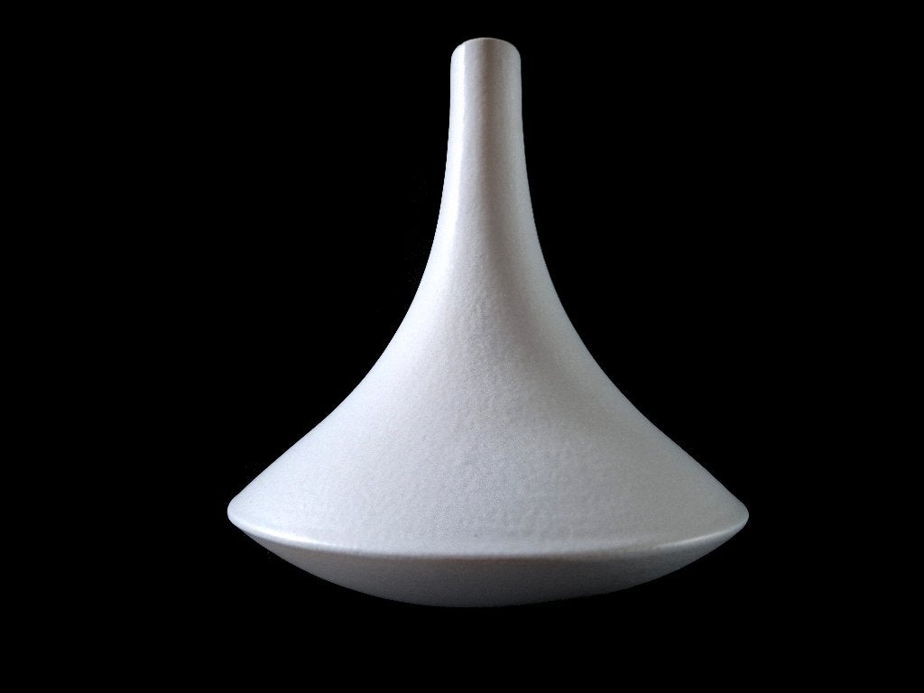 Schitterende Cor Unum vaas design Charlotte Landsheer, Gebruikt, Wit, Ophalen of Verzenden, 20 cm