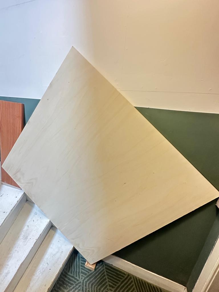 Berken multiplex plaat 18 mm – 119 x 120 cm, Doe-het-zelf en Verbouw, Hout en Planken, Ophalen, Minder dan 25 mm, Nieuw, Plank