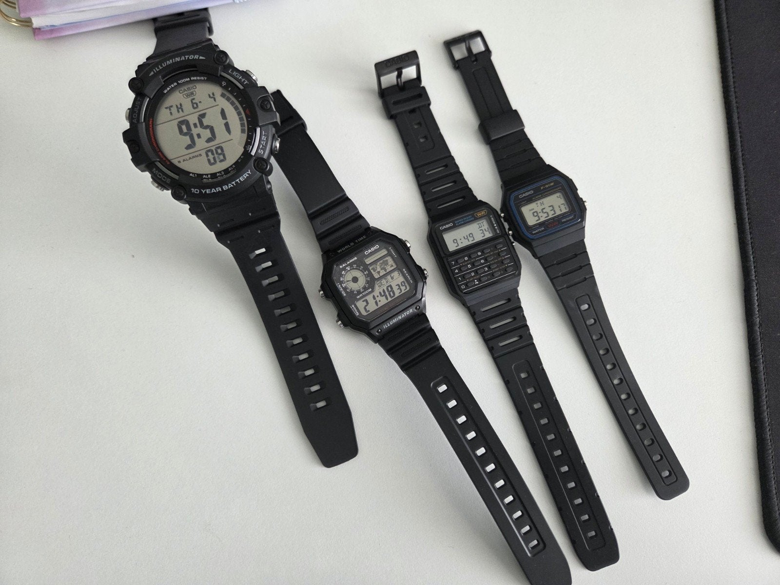 Casio Horloges Collectie l Diverse Modellen l 4 stuks, Ophalen of Verzenden, Zo goed als nieuw, Polshorloge, Casio
