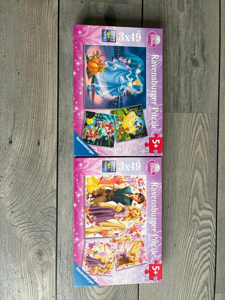 Ravensburger Disney Princess Puzzels 3x49 stukjes, Ophalen of Verzenden, 10 tot 50 stukjes, Zo goed als nieuw, 6 jaar of ouder
