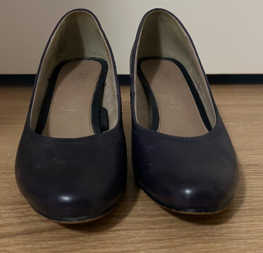 Donkerblauwe schoenen, maat 36, Jana Fashion, Ophalen, Pumps, Blauw, Zo goed als nieuw