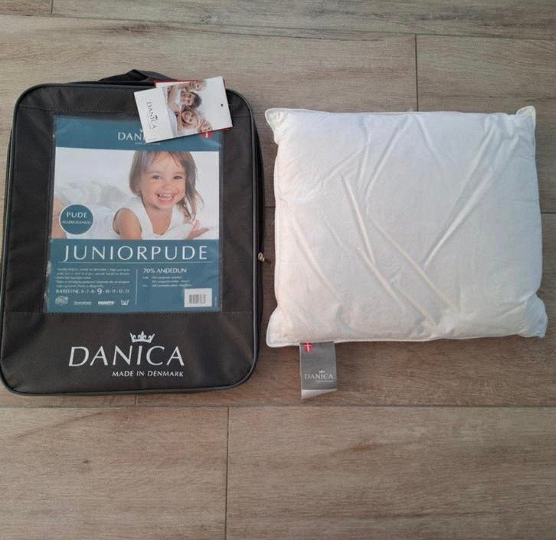 2x Deens peuterkussen, Danica, zo goed als nieuw, Kinderen en Baby's, Kinderkamer | Beddengoed, Overige merken, Ademend, Jongetje of Meisje