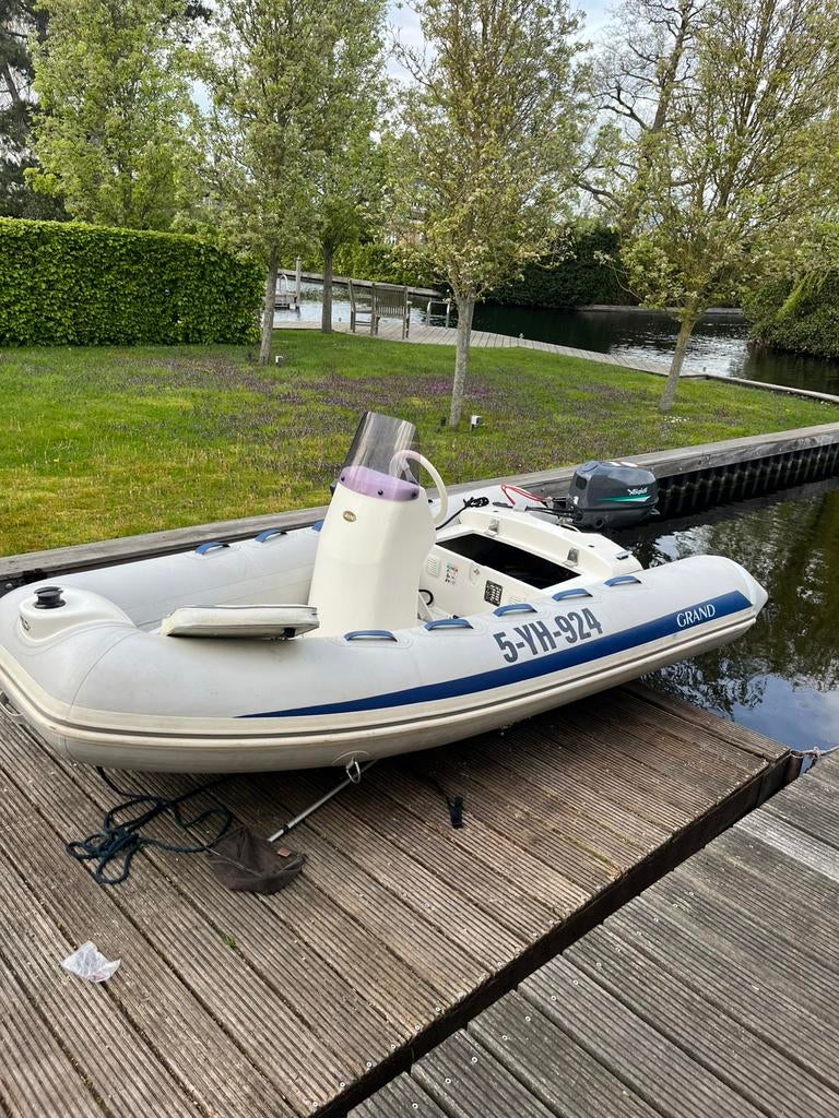 Grand RIB 340 Golden Line – Elektrisch & Instapklaar, Ophalen, Gebruikt, Motor en Techniek, Motorboot