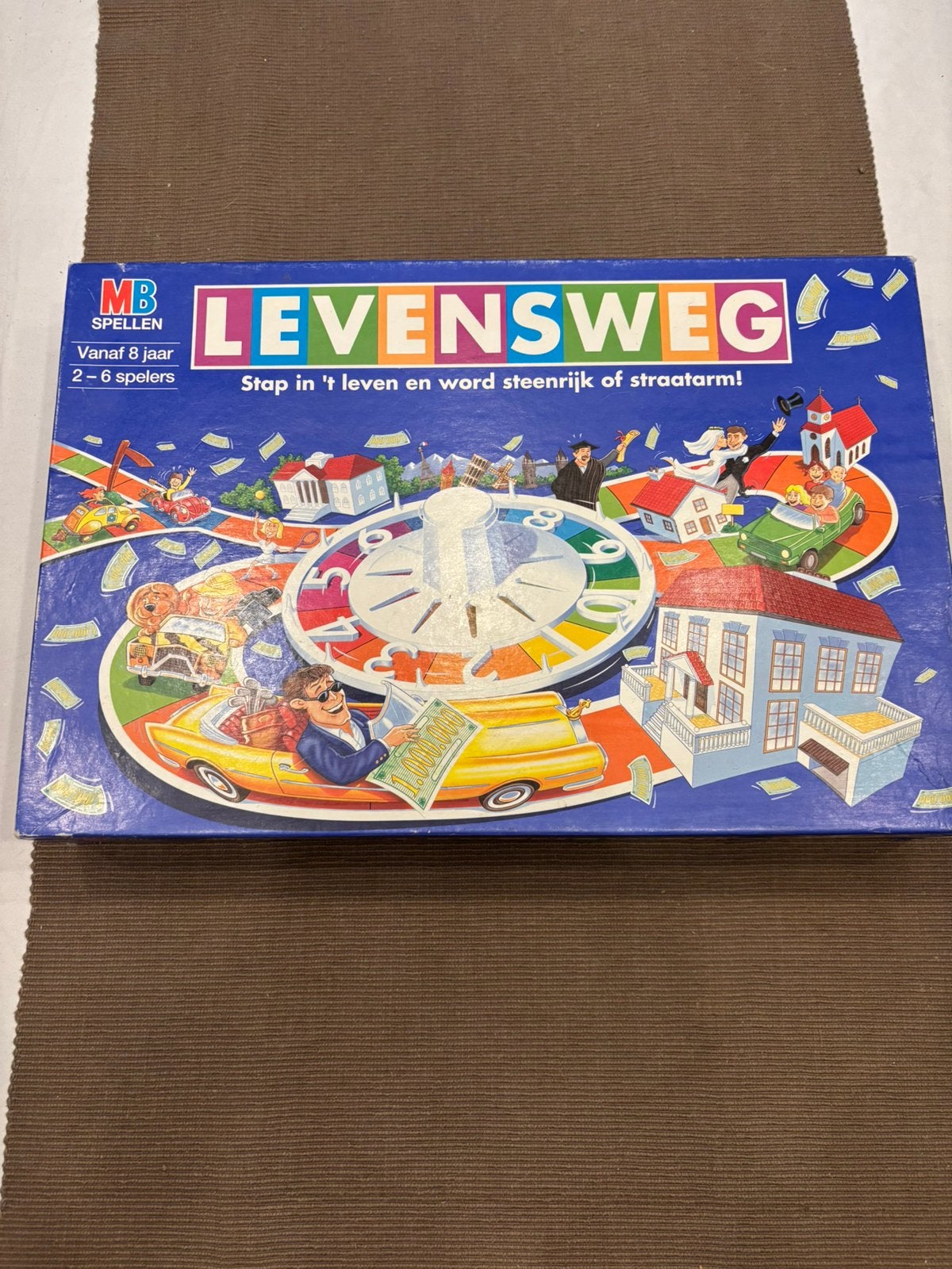 Levensweg Bordspel MB Spellen - Klassiek Familieplezier, Hobby en Vrije tijd, Gezelschapsspellen | Bordspellen, Drie of vier spelers