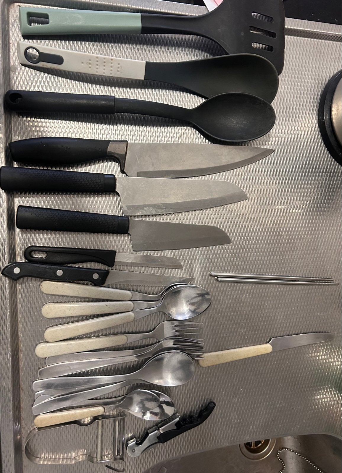Kitchenware and cutlery set 6€ — LEIDEN Lammenschans, Ophalen, Metaal, Meerkleurig, Overige merken