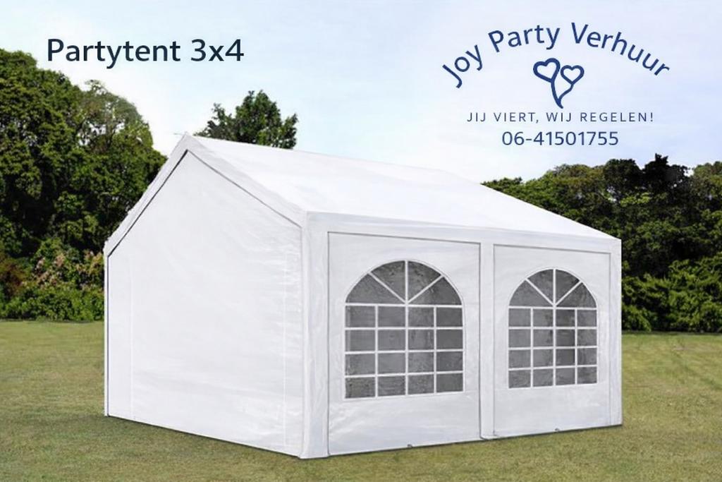 Partytent 3x4 te Huur, Ophalen, Zo goed als nieuw, Minder dan 5 meter