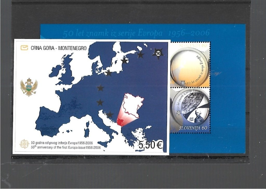 NR 760 MONTENEGRO EN SLOVANIEJE 2 BLOKKEN POSTFRIS, Postzegels en Munten, Ophalen of Verzenden, Buitenland