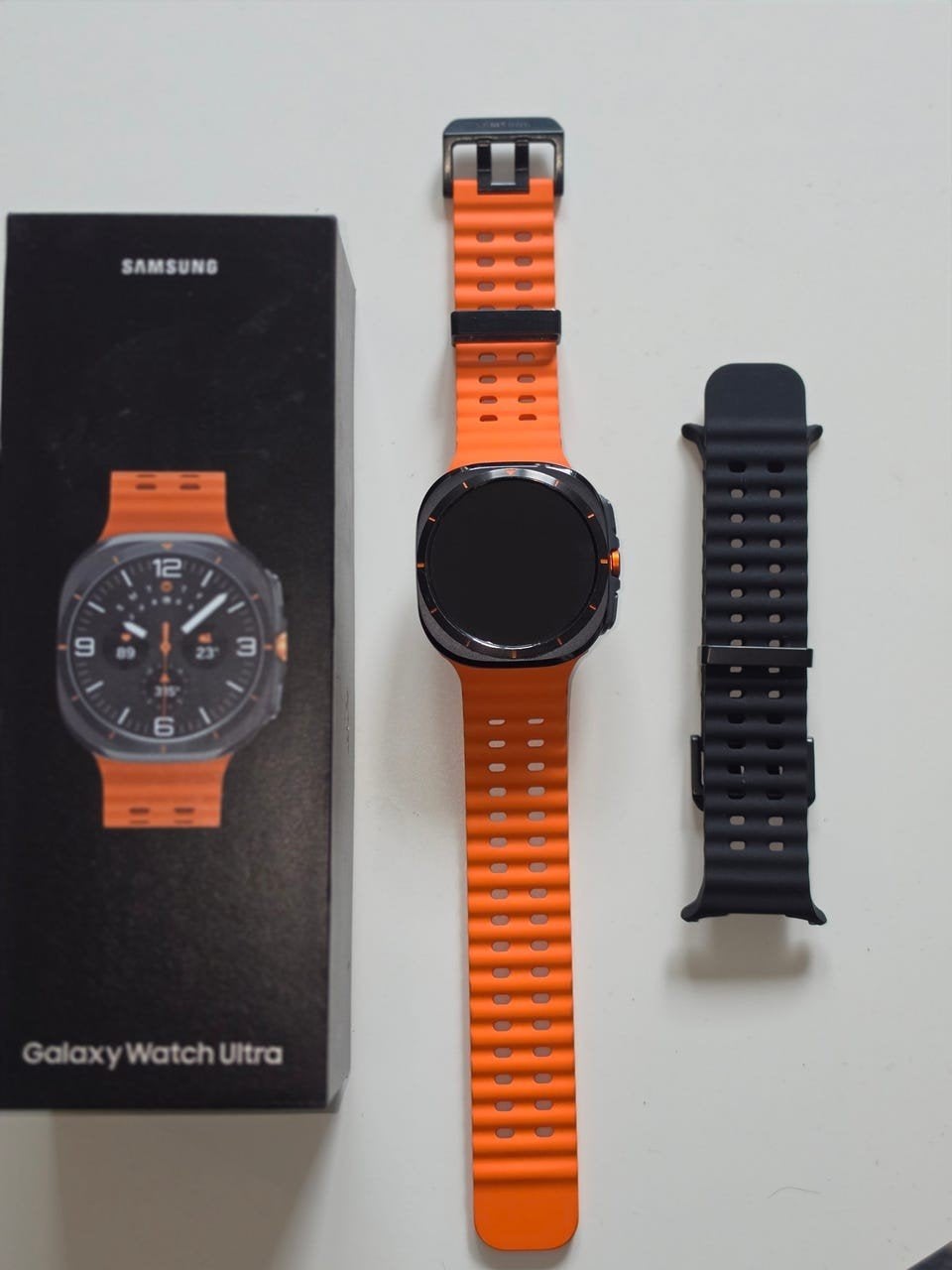 Samsung Galaxy Watch Ultra 2025 LTE - 4G, Sieraden, Tassen en Uiterlijk, Smartwatches, Ophalen, Zo goed als nieuw, Waterdicht