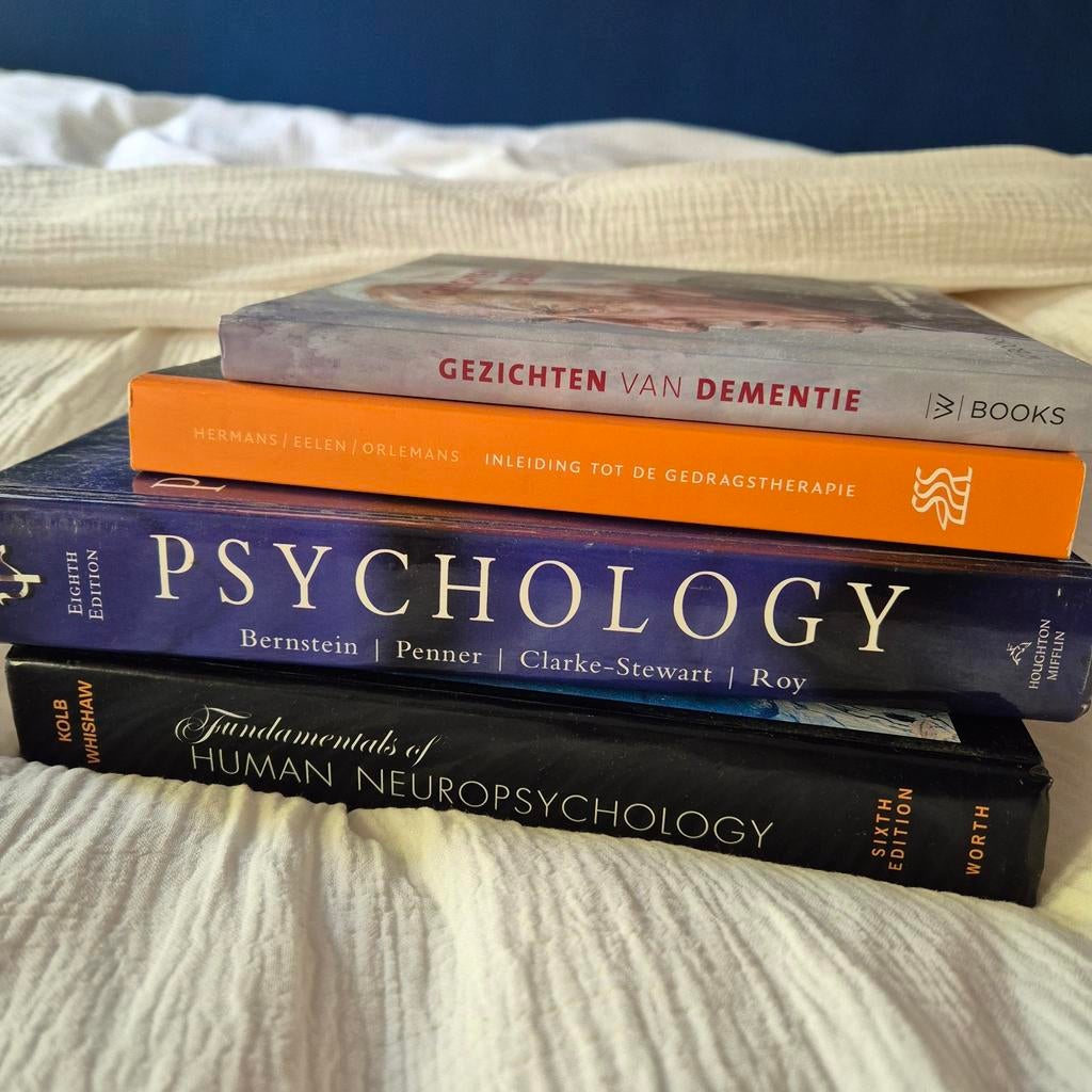 Vier boeken over psychologie, Boeken, Ophalen of Verzenden, Gelezen, Cognitieve psychologie, Bernstein, Kolb, Hermans, Hoogdalem
