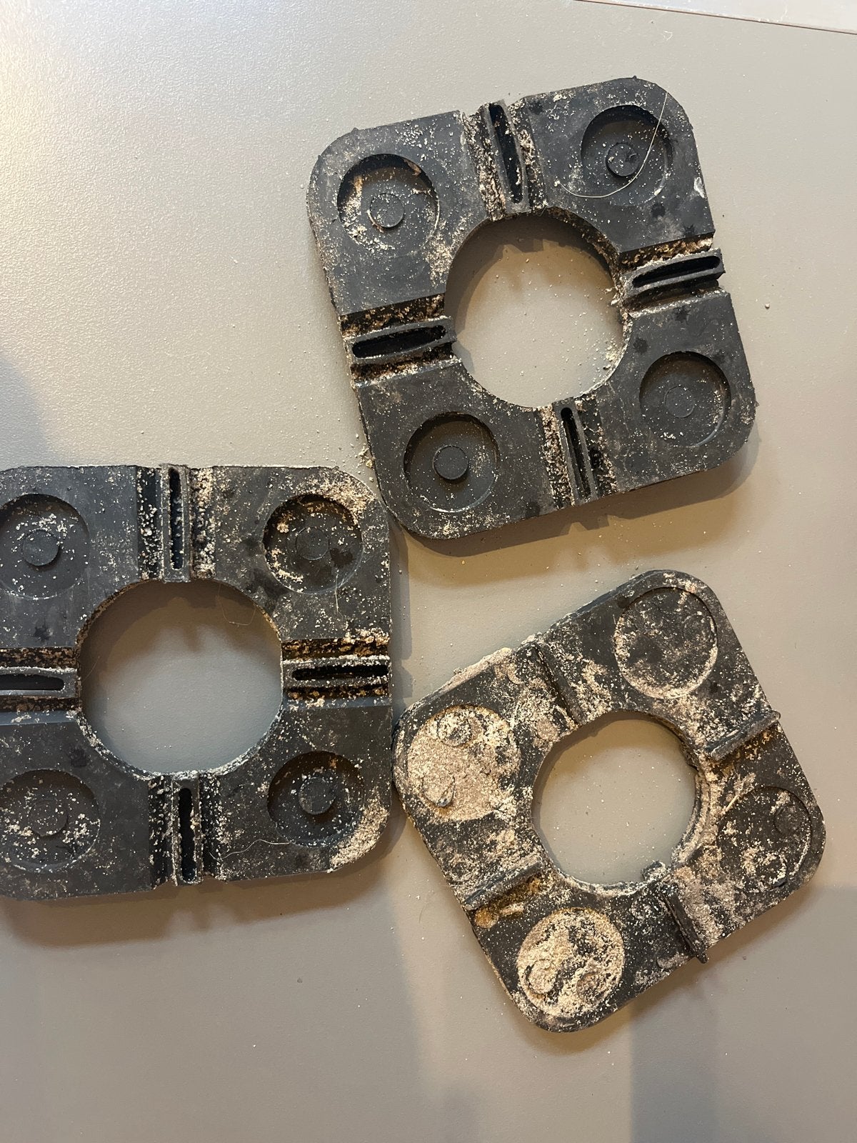Rubberen tegeldragers (gebruikt), Tuin en Terras, Ophalen of Verzenden, Gebruikt, Rubber, Terrastegels