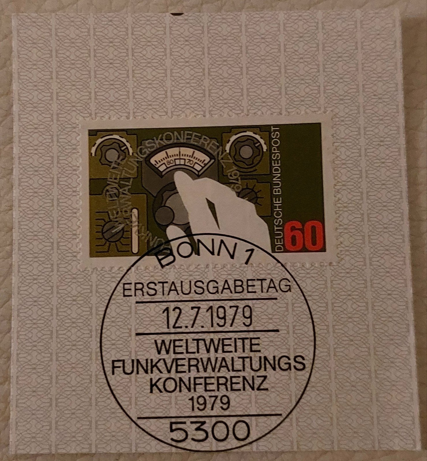 Duitse postzegel 1979 - Wereldwijde Radio Administratie Conf, Ophalen of Verzenden, BRD, Gestempeld