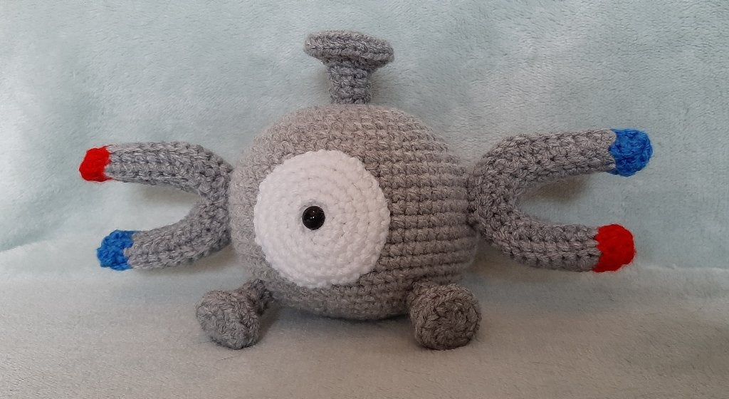 Schattige handgemaakte magnemite knuffel pokemon, Overige merken, Handgemaakt, Overige typen, Grijs