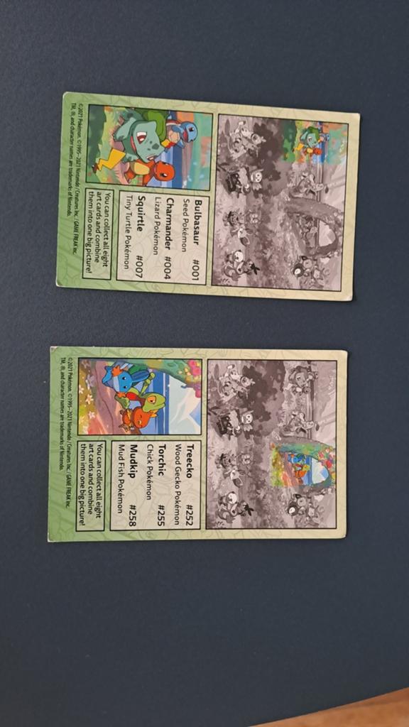 Pokémon kaarten Bulbasaur Squirtle Charmander Treecko Mudkip, Hobby en Vrije tijd, Verzamelkaartspellen | Pokémon, Ophalen of Verzenden