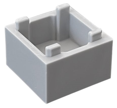 lego container, box 2x2x1 licht grijs (8), Ophalen of Verzenden, Nieuw, Accessoire, Lego